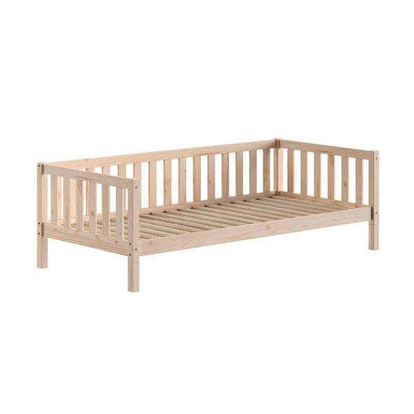 Dječji krevet od masivnog bora s podnicom 90x200 cm u prirodnoj boji Dallas – Vipack