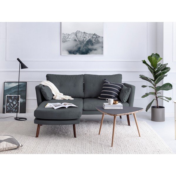 Sivi trosjed Mazzini Sofas Elena, sa ležaljkom na lijevom uglu-image-1