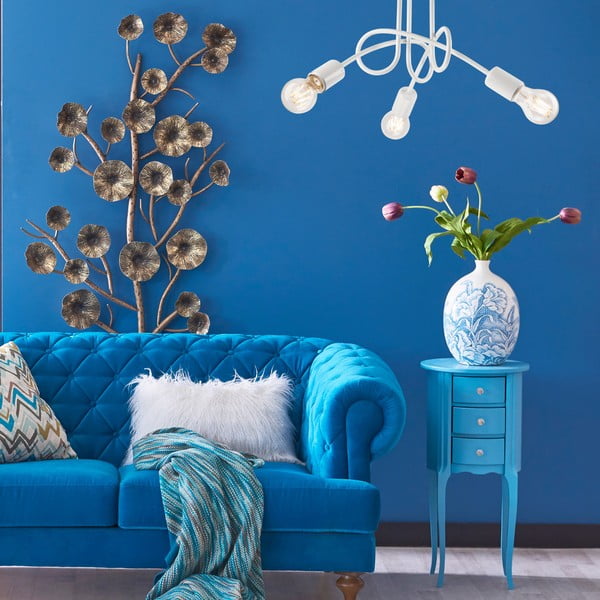 Bijela stropna svjetiljka bez sjenila 36x36 cm Camilla – LAMKUR-image-1