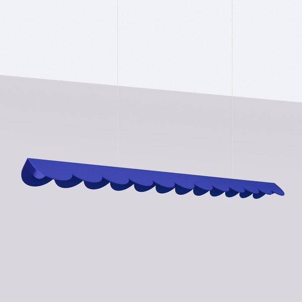 Tamno plava LED viseća svjetiljka aluminijska BISCUIT – Thoro-image-3