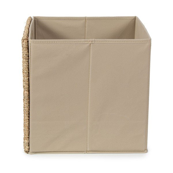 Kutija za pohranu od morske trave u prirodnoj boji 30x30x30 cm – Compactor-image-2