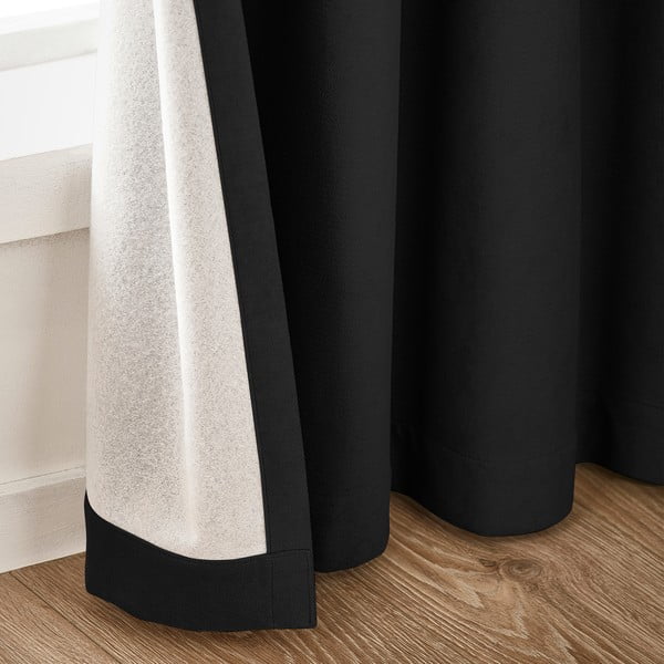 Crne zatamnjujuće zavjese u setu 2 kom 117x137 cm Wilson – Catherine Lansfield-image-2