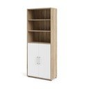 Bijela/u prirodnoj boji modularna biblioteka u dekoru hrasta 89x222 cm Prima – Tvilum