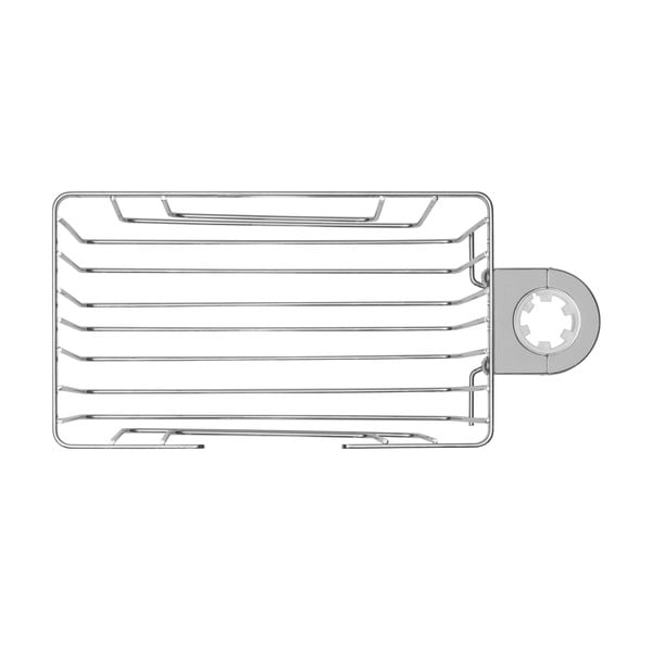 Kupaonska polica od nehrđajućeg čelika u sjajno srebrnoj boji s postavljanjem bez bušenja Valognes – Wenko-image-4