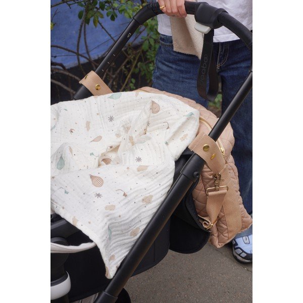 Deka za bebe od organskog pamuka boje slonovače 100x100 cm Dreamland – Cam Cam Copenhagen-image-4