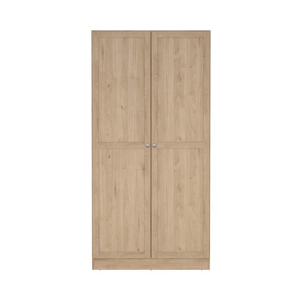 Ormar u dekoru hrasta u prirodnoj boji 99x200x62 cm Billund – Tvilum