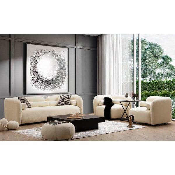 Krem sofa 228 cm Victoria – Artie-image-4
