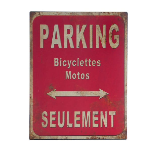 Metalni znak Antic Line Parking, 25 x 33 cm