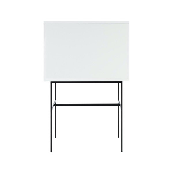 Sivo-bež vitrina s kliznim vratima 70x109x40 cm Lekko – noo.ma-image-4