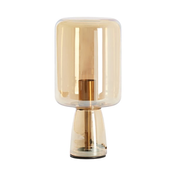 Narančasta stolna lampa sa staklenim sjenilom (visina 32 cm) Lotta – Light & Living