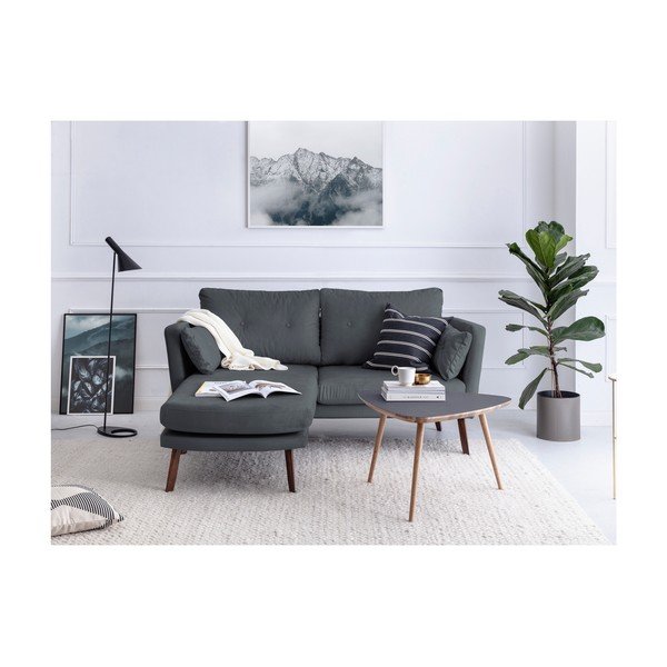 Sivi trosjed Mazzini Sofas Elena, sa ležaljkom na lijevom uglu-image-2