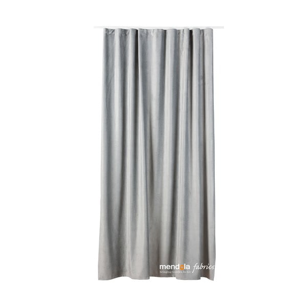 Siva zavjesa od samta 140x260 cm Roma – Mendola Fabrics