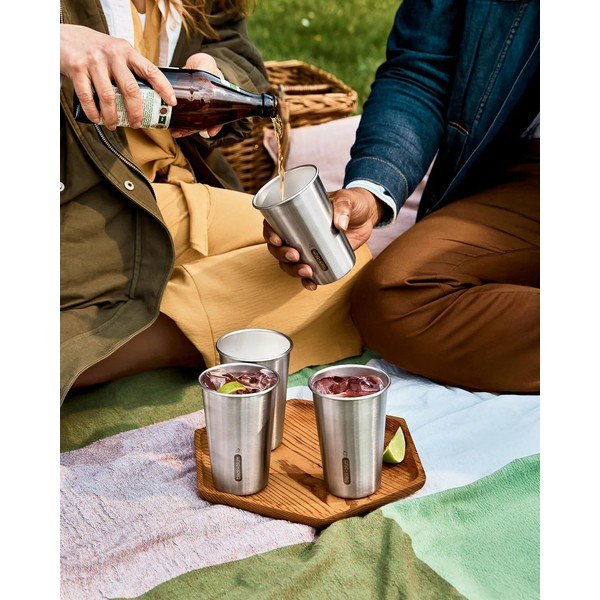 Putna šalica od nehrđajućeg čelika u srebrnoj boji 500 ml – Black + Blum-image-1