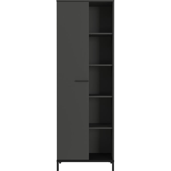 Antracitno siva biblioteka 64x190x34 cm Rovigo – Germania