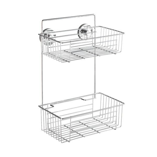Samostojeća dupla polica Wenkooo Vacuum-Loc Bari, opterećenje do 33 kg-image-2