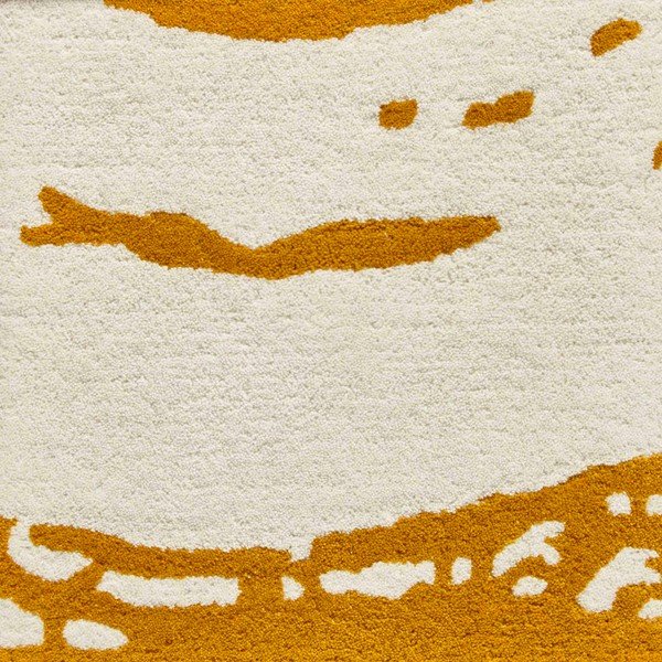 Senf žuti tepih od vune Think Rugs Elements Circle, 120 x 170 cm-image-1