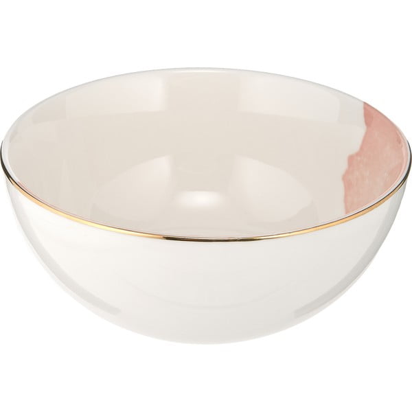 Set od 2 ružičasto-bijele porculanske zdjele Westwing Collection Rosie, ø 15 cm