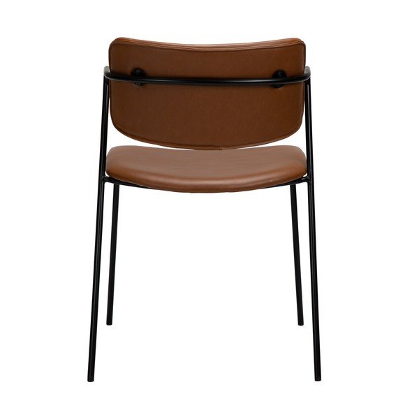 Smeđa stolica s imitacijom kože DAN-FORM Denmark Zed-image-2