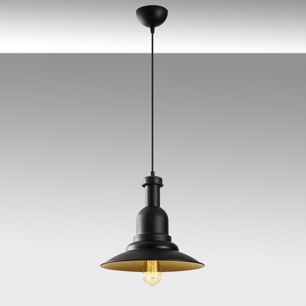 Crna metalna privjesna svjetiljka Opviq lampe Evgi-image-1