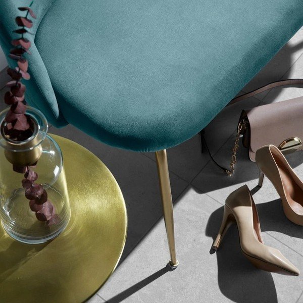 Okrugao pomoćni stol aluminijski ø 39 cm Rhet – Kave Home-image-3