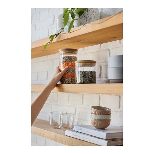 Staklene posude za namirnice u setu 2 kom za čuvanje hrane – Bonami Essentials-image-1