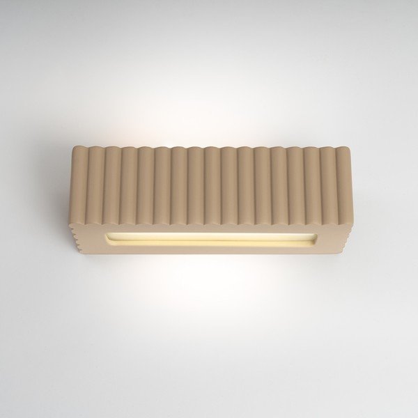 Smeđe-siva zidna lampa keramička Rivena – Sollux-image-2