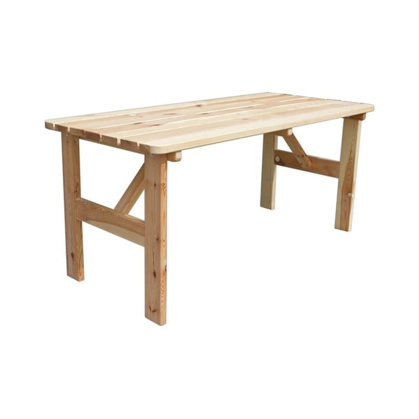 Vrtni blagovaonski stol od borovine 180x70 cm Viking - Rojaplast
