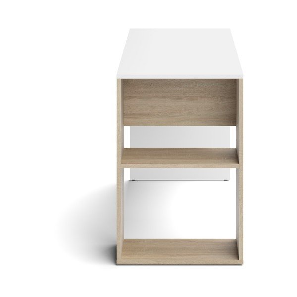 Bijeli radni stol u dekoru hrasta 114x50 cm Yale - TemaHome -image-3