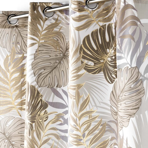 Siva/u zlatnoj boji zavjesa 140x260 cm Mogador – douceur d'intérieur-image-1