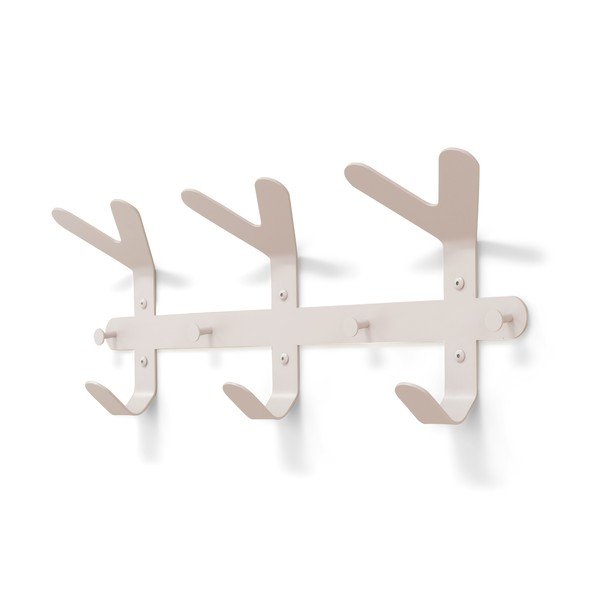 Smeđe-siva željezna zidna vješalica 66 cm Frondo – Spinder Design