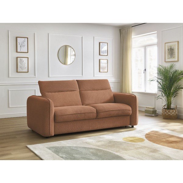 Narančasta sofa 216 cm Achille – Bobochic Paris-image-1