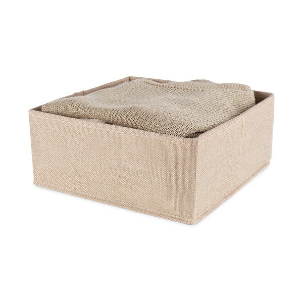 Bež tekstilna kutija za pohranu 28x12x12 cm Sandy – Compactor-image-2