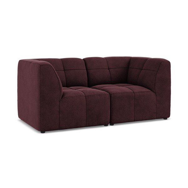 Bordo baršunasti sofa 180 cm Aloha – Makamii-image-2