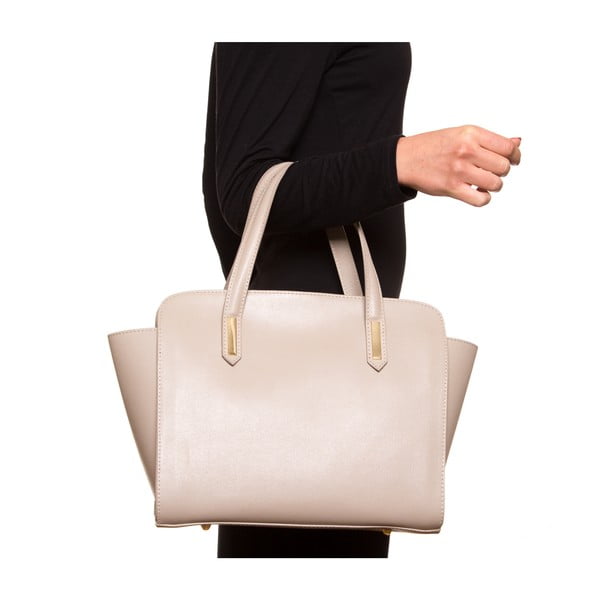 Luisa Vanini 421 kožna torbica, krem-image-4