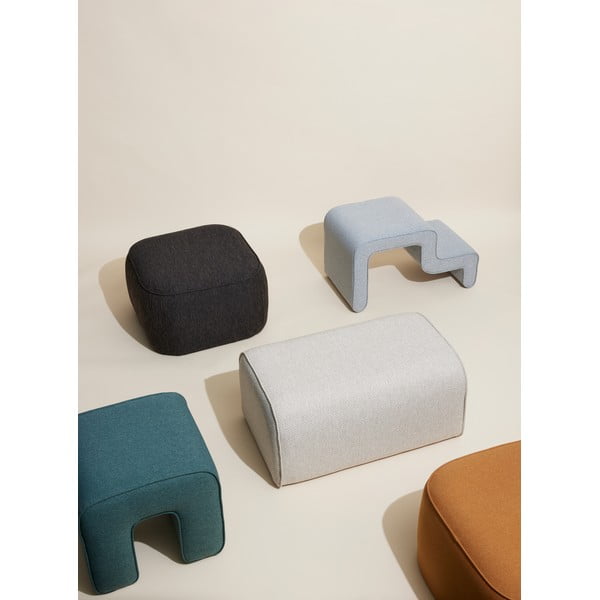 Sivi pouf Hübsch Cube-image-3