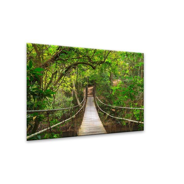 Slika Styler Glas Nature Forest Bridge, 80 x 120 cm-image-1