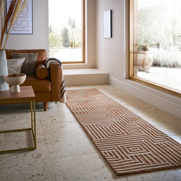 Staza boja terakote 80x300 cm Kylo – Flair Rugs-image-2