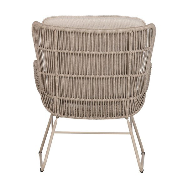 Bež metalna/podstavljena vrtna fotelja Grace – WOOOD-image-4