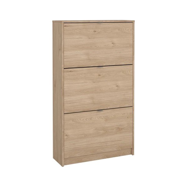 Preklopni ormarić za cipele u dekoru hrasta u prirodnoj boji 70x124x24 cm Shoes – Tvilum