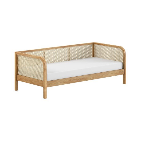 Krevet od punog hrasta s podnicom 90x200 cm u prirodnoj boji Olive Captain Rotan – Vipack