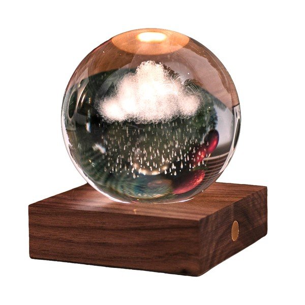 Tamno smeđi svjetlosni ukras s USB Amber – Gingko