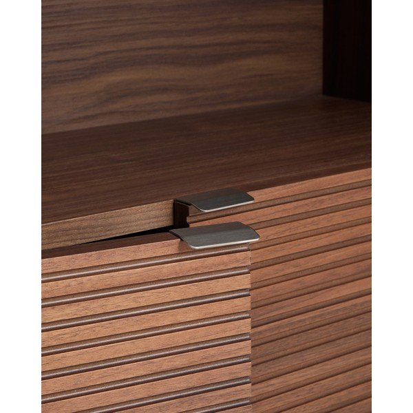 Regal u dekoru oraha u tamnoj prirodnoj boji 90x190x35 cm Norlen – Kave Home-image-2