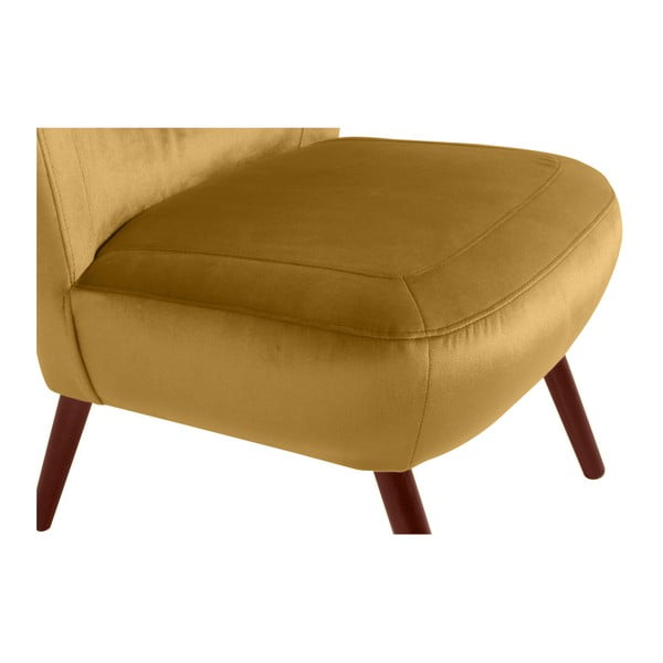 Žuta fotelja Max Winzer Sari Velvet-image-3