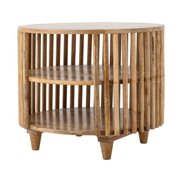 Okrugao stolić za kavu od masivnog manga u prirodnoj boji ø 60 cm Sali – Bloomingville-image-2