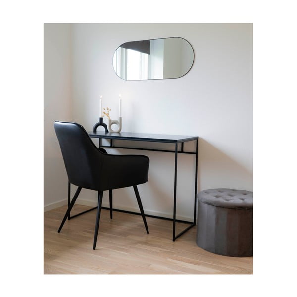 Zidno ogledalo s crnim okvirom House Nordic Jersey, 35 x 80 cm-image-1