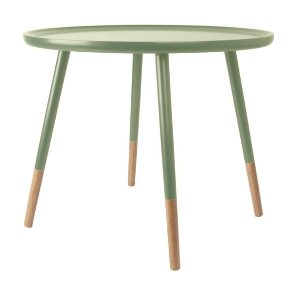 Zeleni drveni pomoćni stol Leitmotiv Graceful
