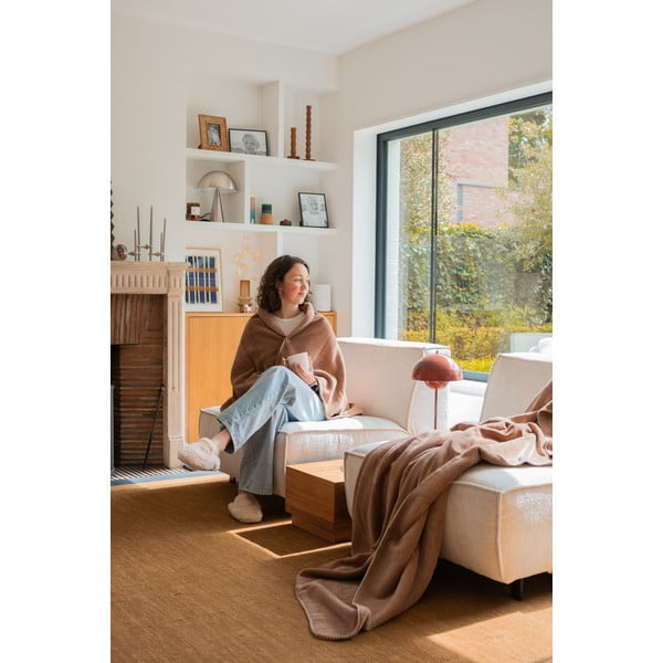 Smeđa deka od mikropliša 150x200 cm Tomo – Tiseco Home Studio-image-2