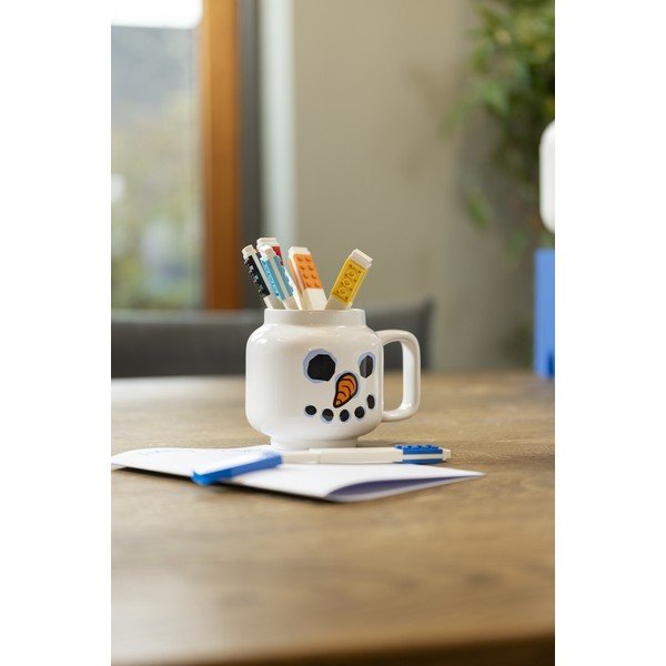 Bijela keramička dječja šalica za latte 255 ml Snowman – LEGO®-image-2