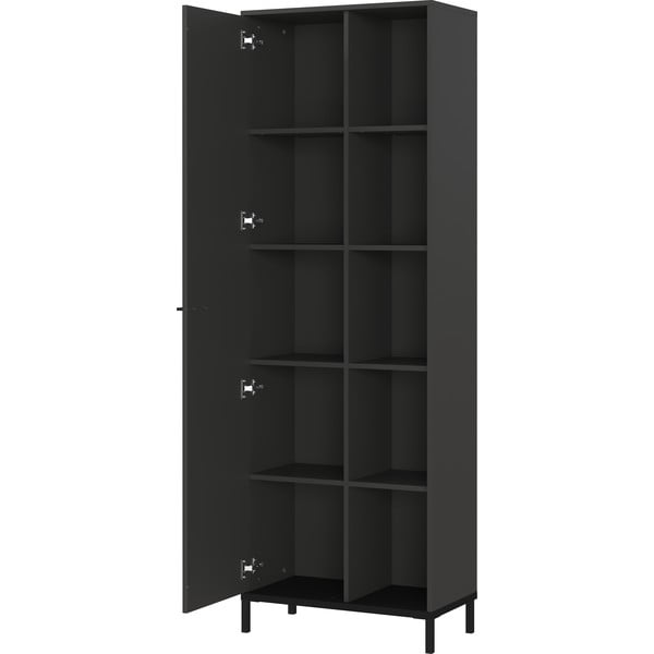 Antracitno siva biblioteka 64x190x34 cm Rovigo – Germania-image-3