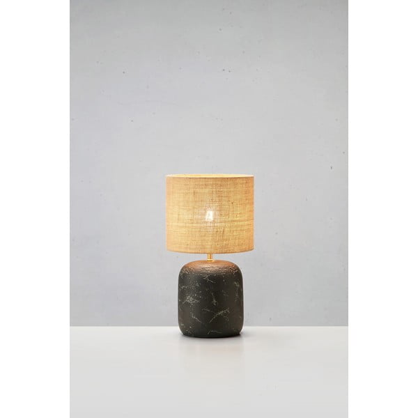 Crna/u prirodnoj boji stolna lampa sa sjenilom od jute (visina 32,5 cm) Montagna – Markslöjd-image-4